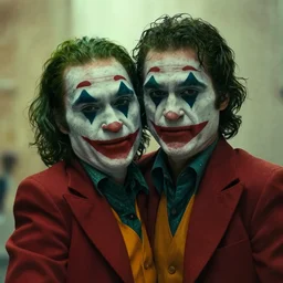 film still of Aziz Ansari as joker in the new Joker movie