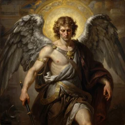 majestic gracious archangel michael portrait, atmospheric lighting, painted, menacing, intricate, volumetric lighting, beautiful, rich deep colours masterpiece, golden hour, sharp focus, ultra detailed, by leesha hannigan, ross tran, thierry doizon, kai carpenter, ignacio fernandez rios