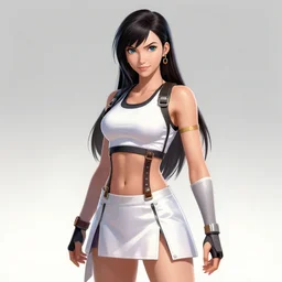 Tifa Lockhart princess attire artwork by boris vallejo