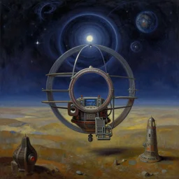 surreal painting of the Stargate