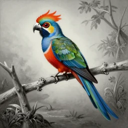 a quetzalcoatl paint by escher