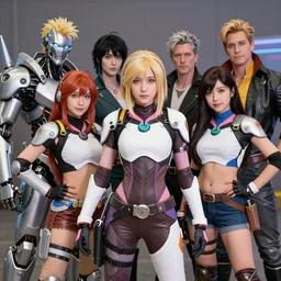 photographic portrait of d. va from overwatch cosplay chrome pixar cyborg, alena aenami and lilia alvarado, shinji aramaki, greg rutkowski and boris vallejo and frank frazetta, 3 5 mm