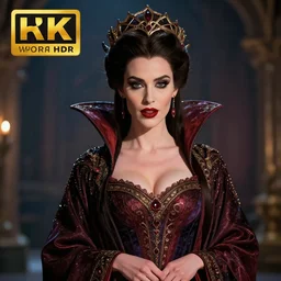 beautiful vampire queen in ornate robes, highly detailed, 8 k, hdr, award - winning, trending on artstation, anne stokes, photorealistic