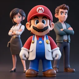 doctor mario action figure, by tom bagshaw and ilya kuvshinov, rtx rendering, octane render 1 2 8 k, maya, extreme high intricate details by wlop, digital anime art by ross tran, medium shot, composition by sana takeda, dramatic lighting by greg rutkowski