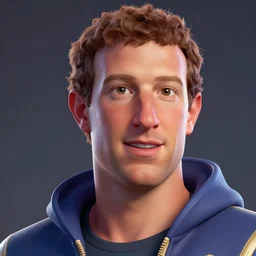mark zuckerberg king fortnite style character art hd detailed face