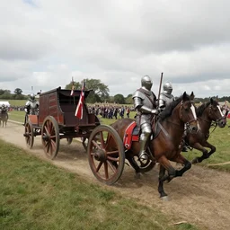 gopro film footage of the roman invasion of britain, chariots, knights, 4 k, hdr