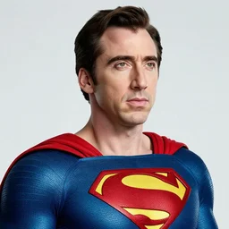 portrait of nicolas cage as superman looking away from the camera, intricate, hyperrealistic, drawn as a manga character by simon stalenhag, artstation