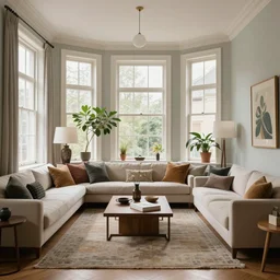 a living room filled with furniture and lots of windows, a still life by ruth collet, featured on pexels, maximalism, maximalist, hall of mirrors, sanctuary