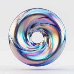chrome anodized iridescent symbolism, colorfull, vortices microform, fluida singula, volumetric light, by fenghua zhong, 8 k, octane render