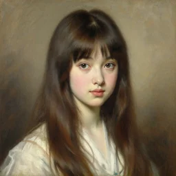 a portrait of a pretty anime girl, painting by gaston bussiere, craig mullins, j. c. leyendecker