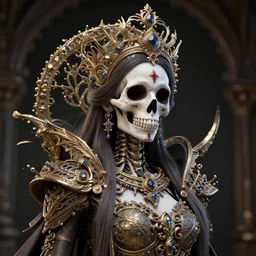 beautiful queen of death, ornate 4 k intricate detailed octane render