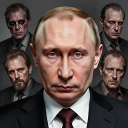vladimir putin, is bloodsucker s. t. a. l. k. e. r, horror, macabre by donato giancola and greg rutkowski and wayne barlow and zdzisław beksinski, realistic face, digital art