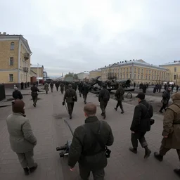 gopro footage of leningrad's siege, realistic, gopro, footage