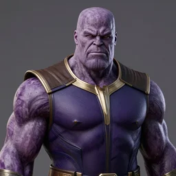 thanos as an eggplant with eggplant features with the face of thanos, realistic, hyperrealistic, ultra realistic, real, real world, highly detailed, very detailed, extremely detailed, intricate details, 8 k resolution, hd quality
