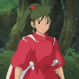 a film still from princess mononoke ( 1 9 9 7 )