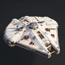 a steampunk dieselpunk millennium falcon, intricate, elegant, highly detailed, colorful, vivid color, digital painting, artstation, concept art, art by greg rutkowski