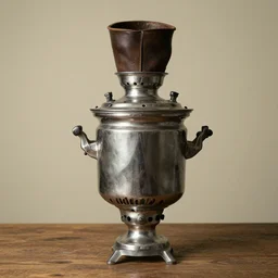 samovar with boot on top