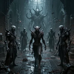 evil souls being over - produced on cyber gothic creation factory, advanced, fantastic reality, 8 k resolution