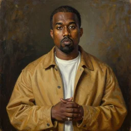 kanye west orthodox icon, oil painting, 1 5 th century