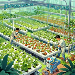 hydroponic sector in proxima nova, detailed illustration, hd, 4k, digital art, overdetailed art, concept art, by greg rutkowski, by Moebius, complementing colors, Trending on artstation, deviantart