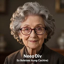 nendoroid of an old woman with gray curly hair and glasses