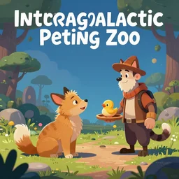 intergalactic petting zoo by Dan Seagrave and by Dan Witz, glossy digital painting, fantasycore