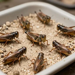 In the corners locusts rotating Empty me feeding