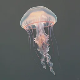 electric jellyfish, highly detailed photo 8 k, muted colors