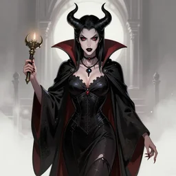 a evil female vampire demon priestess, art by karol bak and mark brooks and donato giancola, centered, aesthetically pleasing, goth