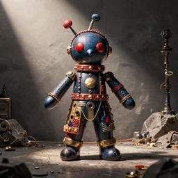 cyberpunk pigeon voodoo doll
