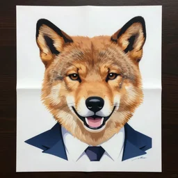 individual furry biden silk screen portrait beeple style