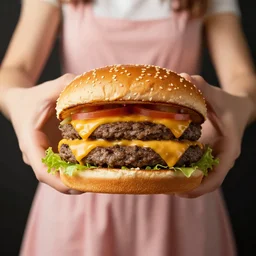 cheeseburger wearing a dress
