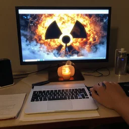 a lofi nuclear explosion to study and relax to