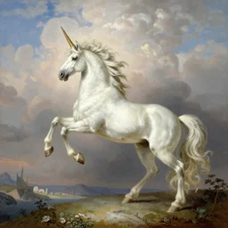 unicorn , clouds city , Albert Bierstadt , Thomas Cole , Geof Darrow