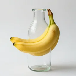 a banana in a bottle
