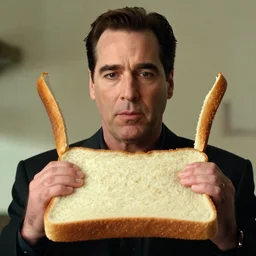 film still of steve buscemi made out of bread in the matrix, 4 k