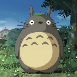 Totoro in John Carpenter movie style