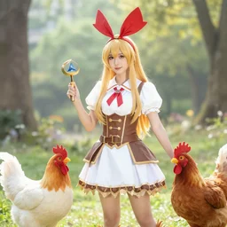 beautiful chocobo girl babe fantasy roleplay final fantasy 1 4 chicken