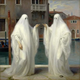ghosts in venice, by james whistler, by jean deville