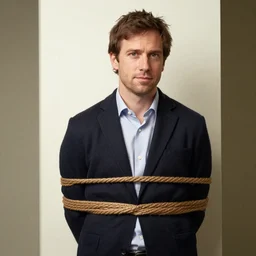 picture of andrej karpathy tied up