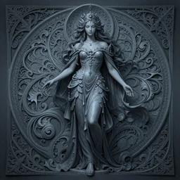 grey ocean blue, dark fantasy, intricate, elegant, highly detailed, digital painting, artstation, concept art, matte, sharp focus, illustration, art by artgerm and alphonse mucha