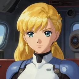 close portrait. ship interior bg. screenshot of a scene in metroid zero of zero suit samus painted by norman rockwell. character designed by hideaki anno. sideswept bangs, blonde hair, ponytail. digital. lighting by james gurney. trending on artstation. masterpiece. artgerm alphonso mucha greg rutkowski.