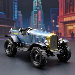 cyberpunk 1 9 0 8 model ford t by paul lehr, beksinski, metropolis, parked by view over city, vintage film photo, robotic, black and white photo