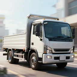 epic professional digital art of Japanese Kei flatbed mlik truck , best on artstation, cgsociety, wlop, Behance, pixiv, astonishing, impressive, outstanding, epic, cinematic, stunning, bounce lighting, gorgeous, concept artwork, much detail, much wow, masterpiece.