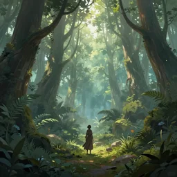 mythical fantasy forest, artwork by android jones and loish, smooth lighting, wallpaper