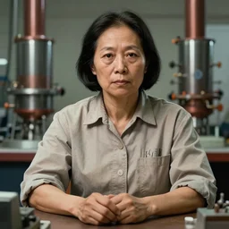 epic portrait of slightly muscular woman visionary chienshiung wu serious wearing shirt professor uniform, physics equipment, reactor, detailed, artstation, concept art, donato giancola, joseph christian leyendecker, wlop, boris vallejo, stron eyes, highest resolution, extremely detailed beautiful, establishing shot, artistic, hyperrealistic, enhanced hands, octane render