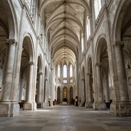 a wide angle shot of the interior of an old and decaying cathedral, award-winning photo, 8k, extremely detailed and sharp, cinematic lighting