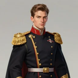 handsome Ian Bohen as a dignified general king. Character design by charlie bowater, ross tran, artgerm, and makoto shinkai, detailed, inked, western comic book art, 2021 award winning painting