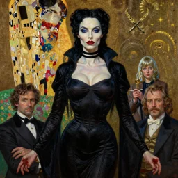 highly detailed oil painting of muscular morticia adams as adepta sororita, very intricate, cinematic lighting, award - winning, the good spirit of god, by roberto ferri, by tom bagshaw, by j. c. leyendecker and klimt, beautiful cinematic light, american romanticism, by austin osman spare, artstation, cgsociety, official art, octane