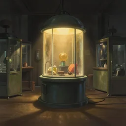 a incubator room, warm cool light, mysterious atmosphere, cel - shading, cinematic, artstation, studio ghibli, miyazaki, by makoto shinkai, high detailed
